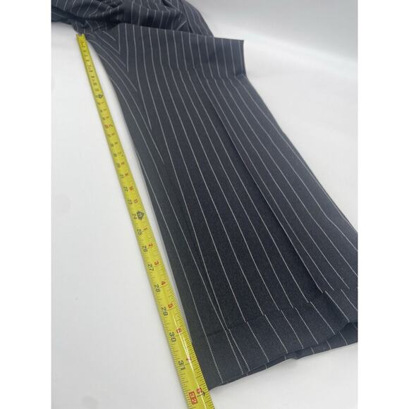Ralph Lauren Purple Label 3 Piece Suit Black Wool Stripe 42L Jacket Vest 36 Pant - Picture 16 of 16